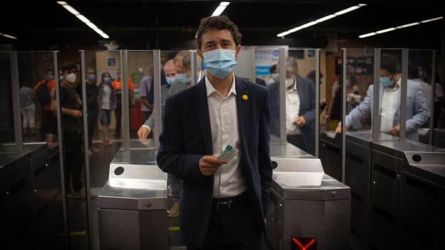 El consejero de Territorio y Sostenibilidad de la Generalitat, Damià Calvet, encargado de la T-Mobilitat / EUROPA PRESS