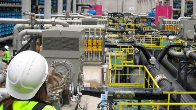 Imagen de una potabilizadora de Aigües Ter-Llobregat en Barcelona / CG