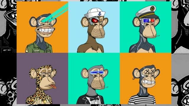 Varios diseños de Bored Ape NFT