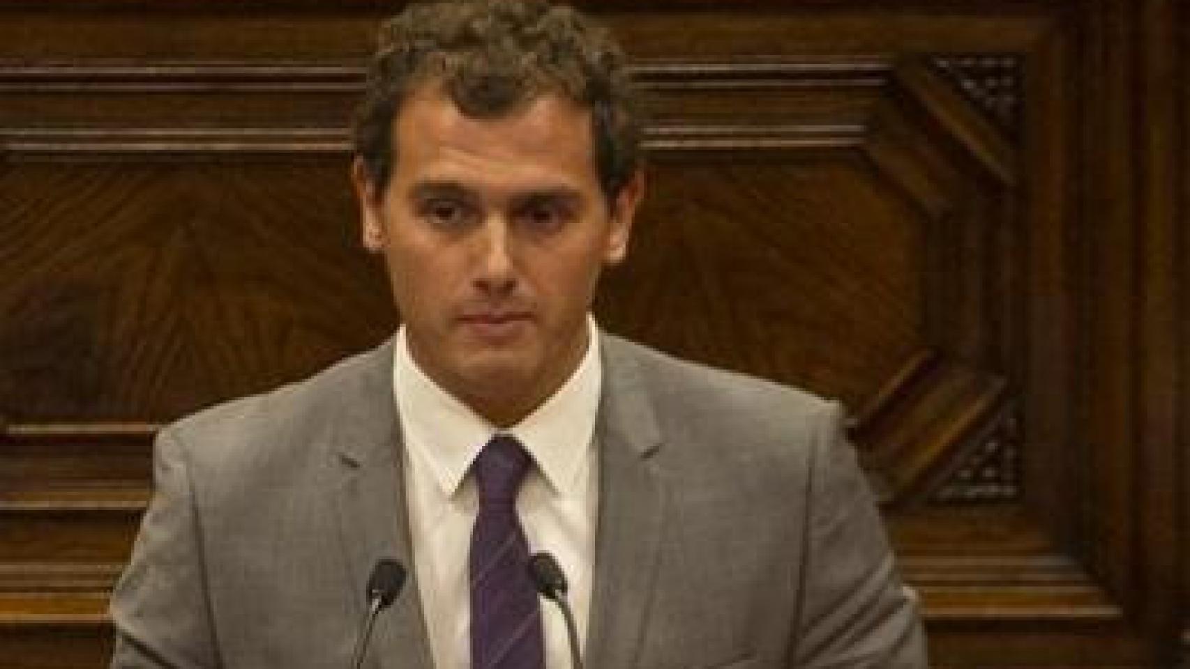 El presidente de Ciudadanos, Albert Rivera, en el Debate de Política General en el Parlamento autonómico