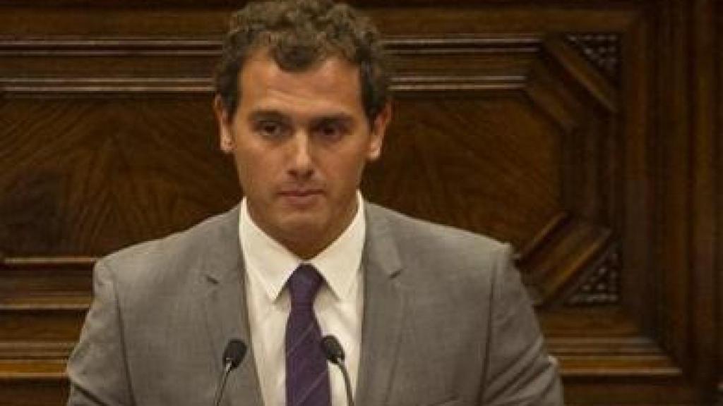 El presidente de Ciudadanos, Albert Rivera, en el Debate de Política General en el Parlamento autonómico