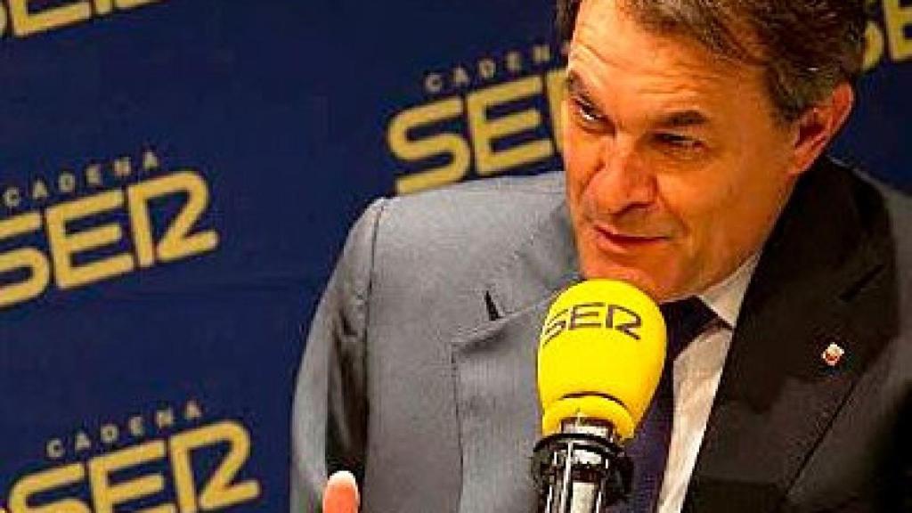 El presidente de la Generalidad, Artur Mas, en una entrevista para la Cadena Ser