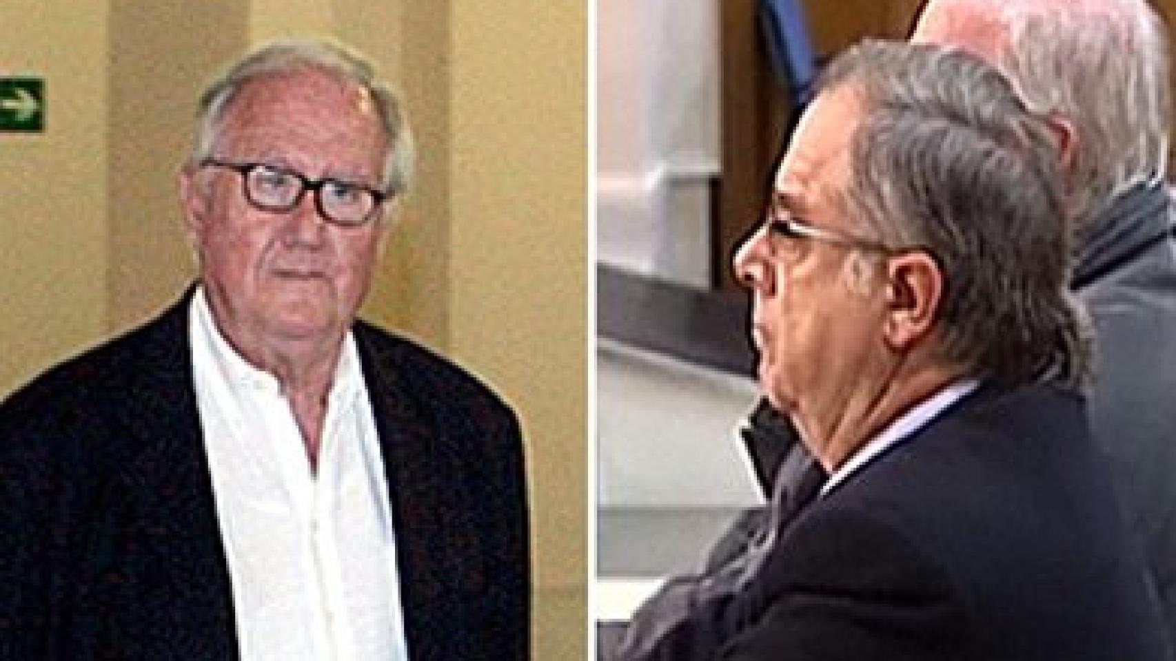 Los ex presidentes de Ferrocarriles de la Generalidad de Cataluña Enric Roig y Antoni Herce.