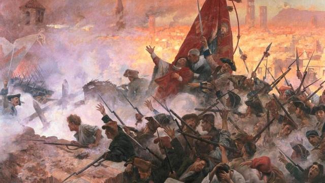 Óleo de Antoni Estruch Bros (1872 1857) pintado en 1909