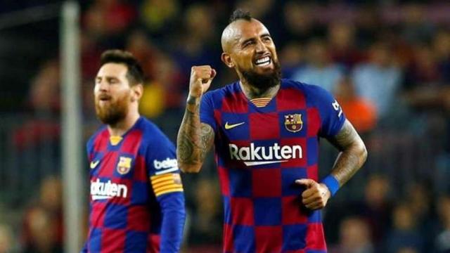 Arturo Vidal apunta a seguir en el Barcelona/ EFE