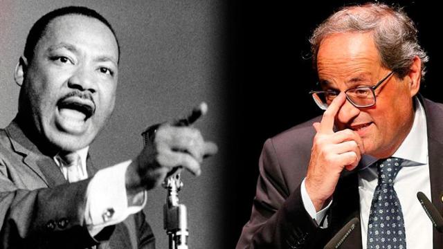 Martin Luther King y Quim Torra / CG