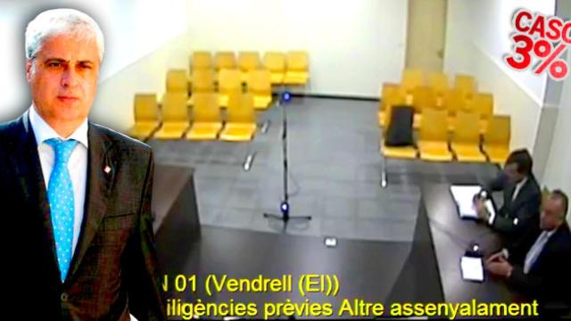 Germà Gordó, el consejero de Justícia, y Josep Manuel Bassols ante el juez / CG