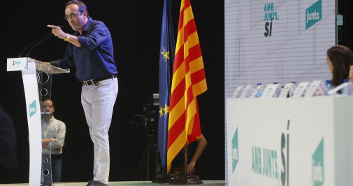 El exconsejero de Territorio, Josep Rull, en el congreso de JxCat / EFE