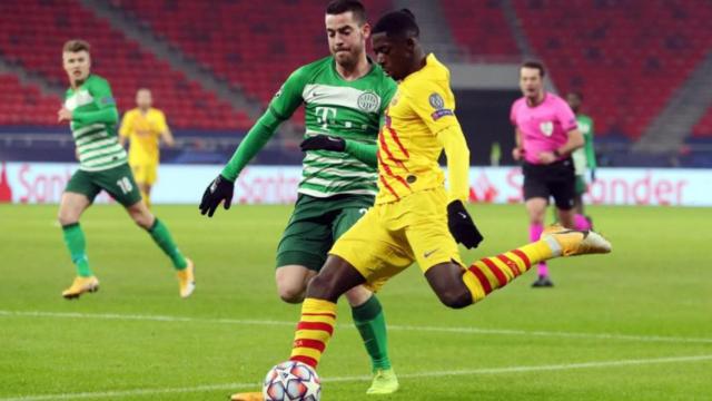 Dembelé se reivindició de nuevo ante el Ferencvaros / FC Barcelona