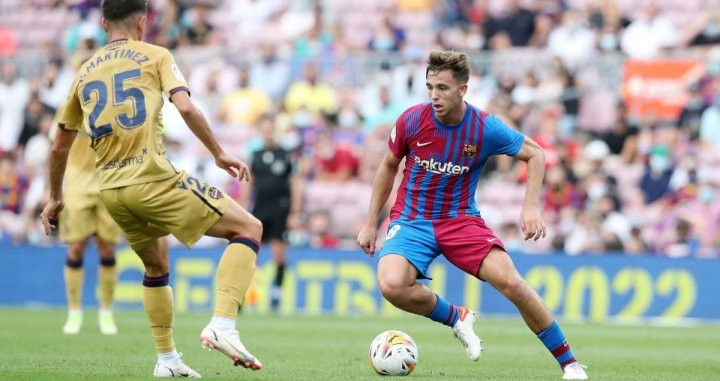Nico jugando contra el Levante / FC Barcelona