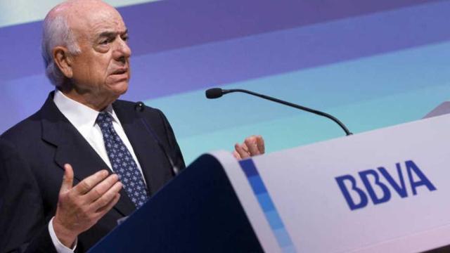 El presidente de BBVA, Francisco González, que ha vendido 12.000 millones en activos inmobiliarios a Cerberus / EFE