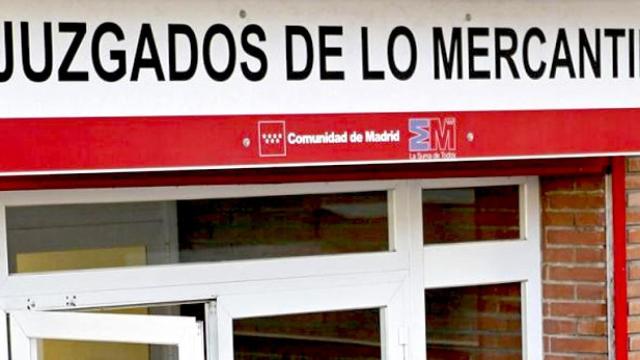 Imagen de archivo de la entrada de los juzgados de lo mercantil de a Comunidad de Madrid / CG