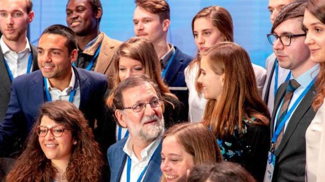 El presidente del Gobierno, Mariano Rajoy, en la convención nacional del PP hoy sábado / EFE
