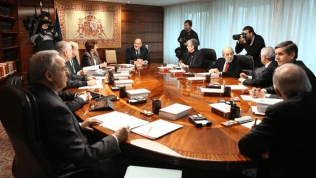 Imagen de una reunión del Tribunal Constitucional