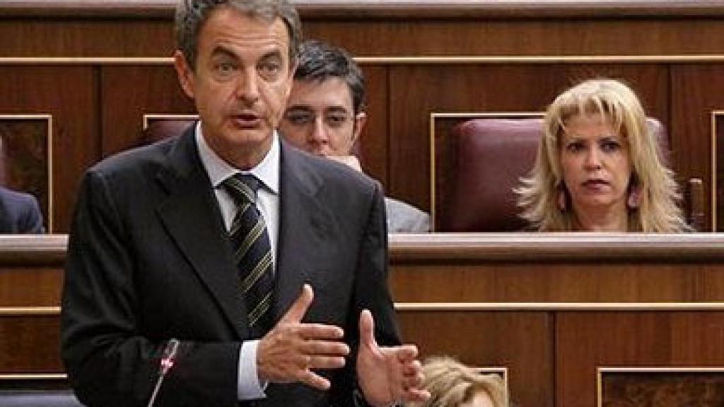 José Luis Rodríguez Zapatero, en una intervención en el Congreso, durante su etapa de presidente del Gobierno