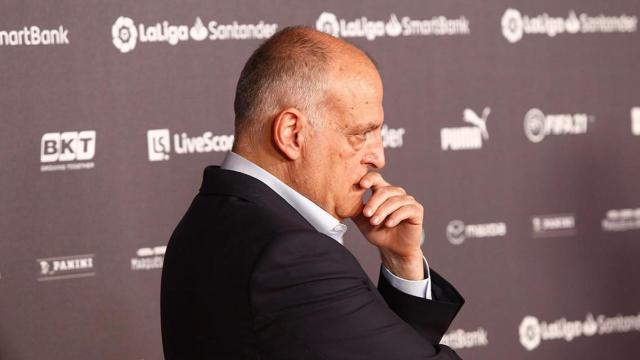 Javier Tebas, presidente de LaLiga, de cuyo acuerdo con CVC se han quedado fuera Barcelona y Real Madrid / EP