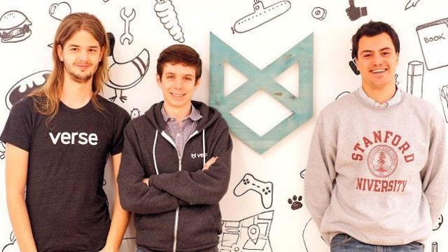 Los fundadores de la 'app' Verse, Darío Nieuwenhuis, Borja Rossell y Álex Lopera / CG