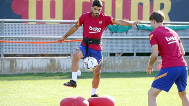 Luis Suárez durante un entrenamiento /FCB