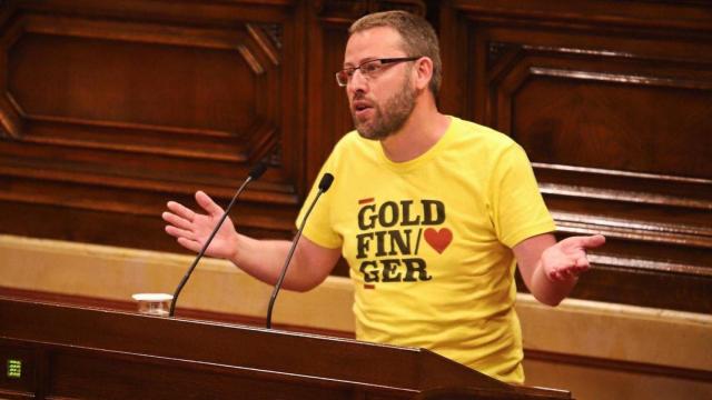 El diputado de la CUP, Vidal Aragonés, en el Parlament /Parlament
