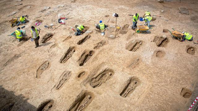 Necrópolis encontrada cerca de Grañón (La Rioja) / EFE
