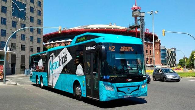 El nuevo Aerobús de Barcelona, operado ahora por la gallega Monbus / Cedida