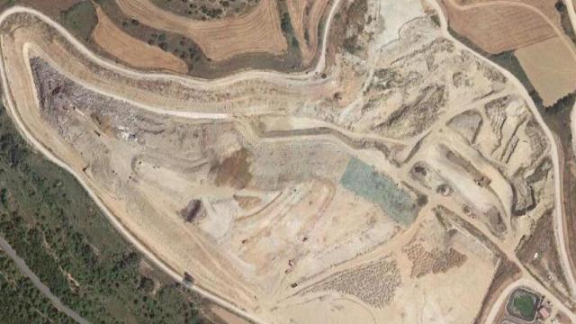 Vista aérea del macrovertedero de la Anoia de Hera Tratesa / GOOGLE MAPS