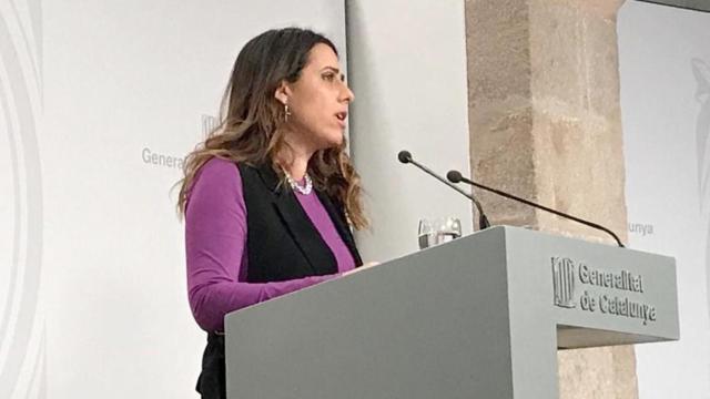 La portavoz del Govern, Patrícia Plaja, quien amenaza con más catalán para el próximo curso / EUROPA PRESS