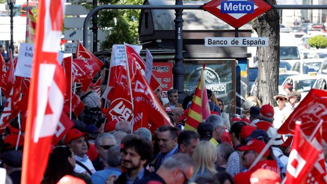 Una foto de archivo de las protestas por unas pensiones dignas / EFE