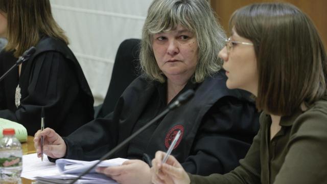 La abogada de la acusación Ester García López durante la vista del recurso del caso Dani Alves / EFE