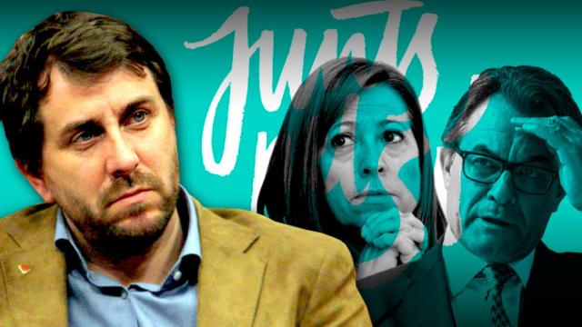 El consejero catalán de Salud, Toni Comín, y Montserrat Candini y Artur Mas / FOTOMONTAJE DE CG