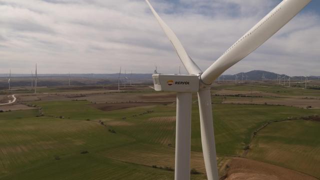 Aerogenerador en el ProyectoDelta, una de las instalaciones de renovables de Repsol / REPSOL