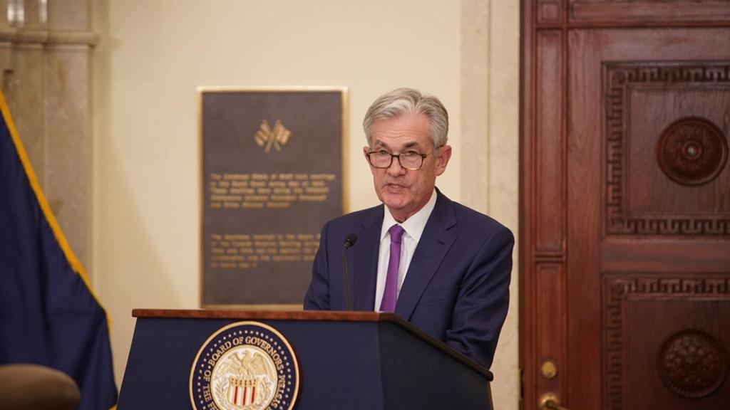 El presidente de la Reserva Federal, Jerome Powell, vuelve a subir los tipos en EEUU / EP