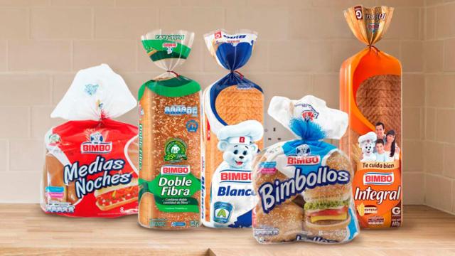 Productos del grupo mejicano Bimbo, propietario de las marcas Bimbo y Panrico