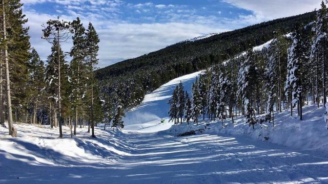 Una de las pistas de esquí de Port del Comte, afectada por el temporal de nieve / PORT DEL COMTE