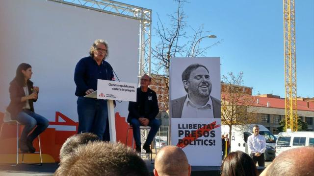 Joan Tardà, durante su discurso en Lleida / @Esquerra_ERC