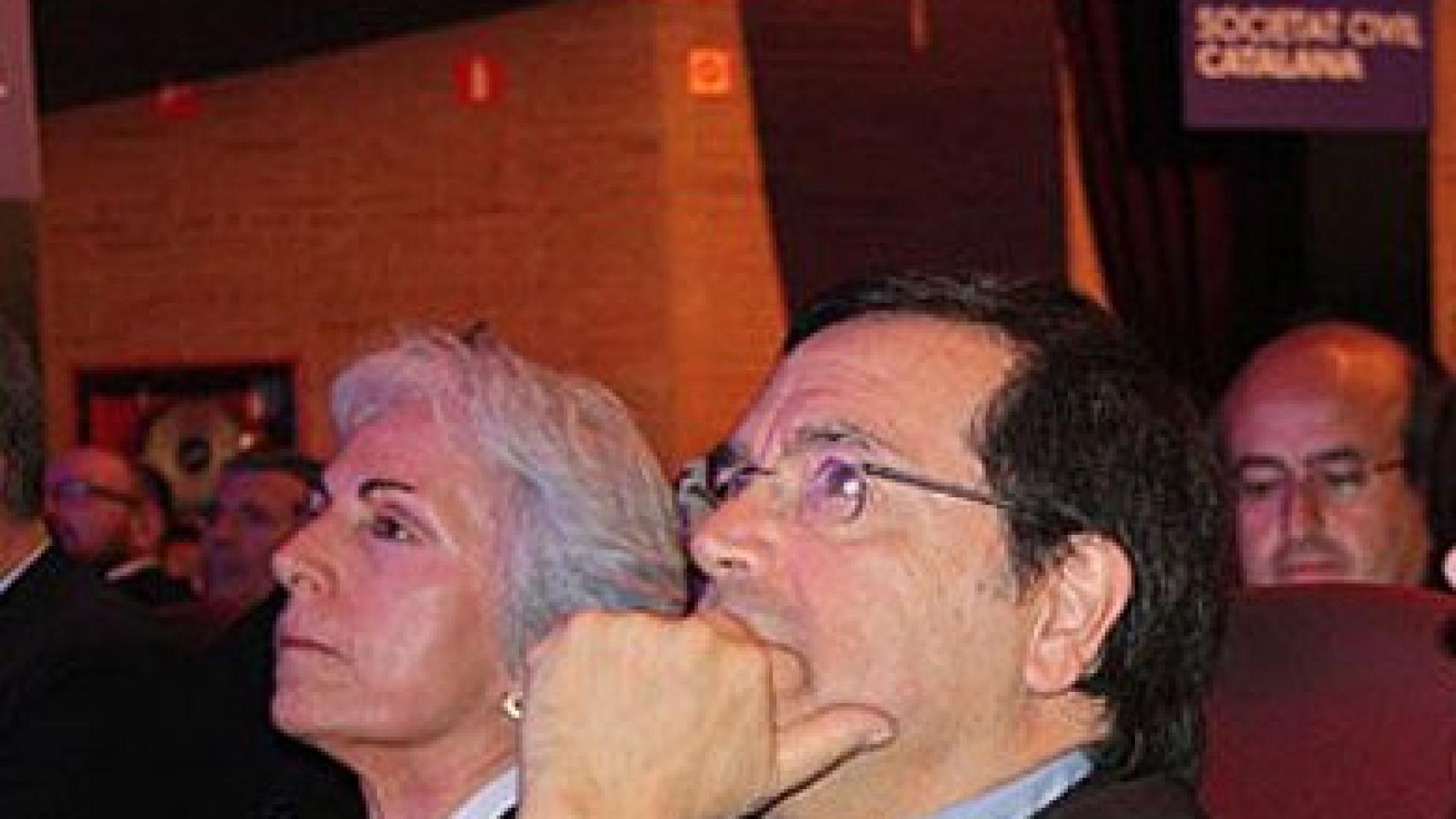 Joan Rangel, en el acto de presentación de Sociedad Civil Catalana