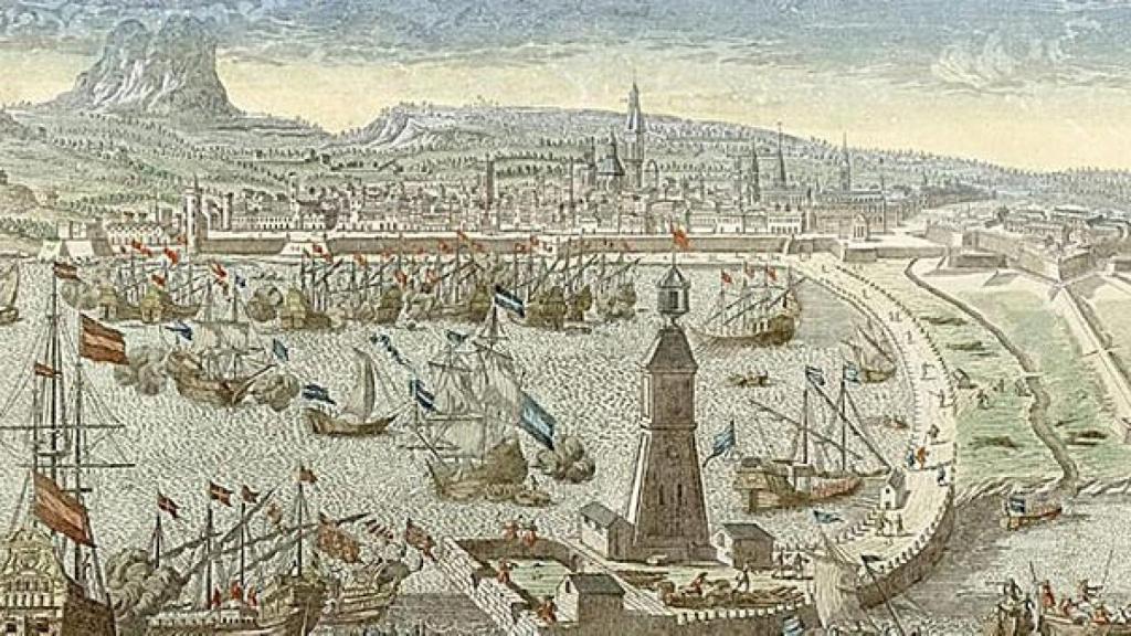 Grabado utilizado por la Generalidad en su exposición de Blanquerna '1714. Memoria gráfica de una guerra'