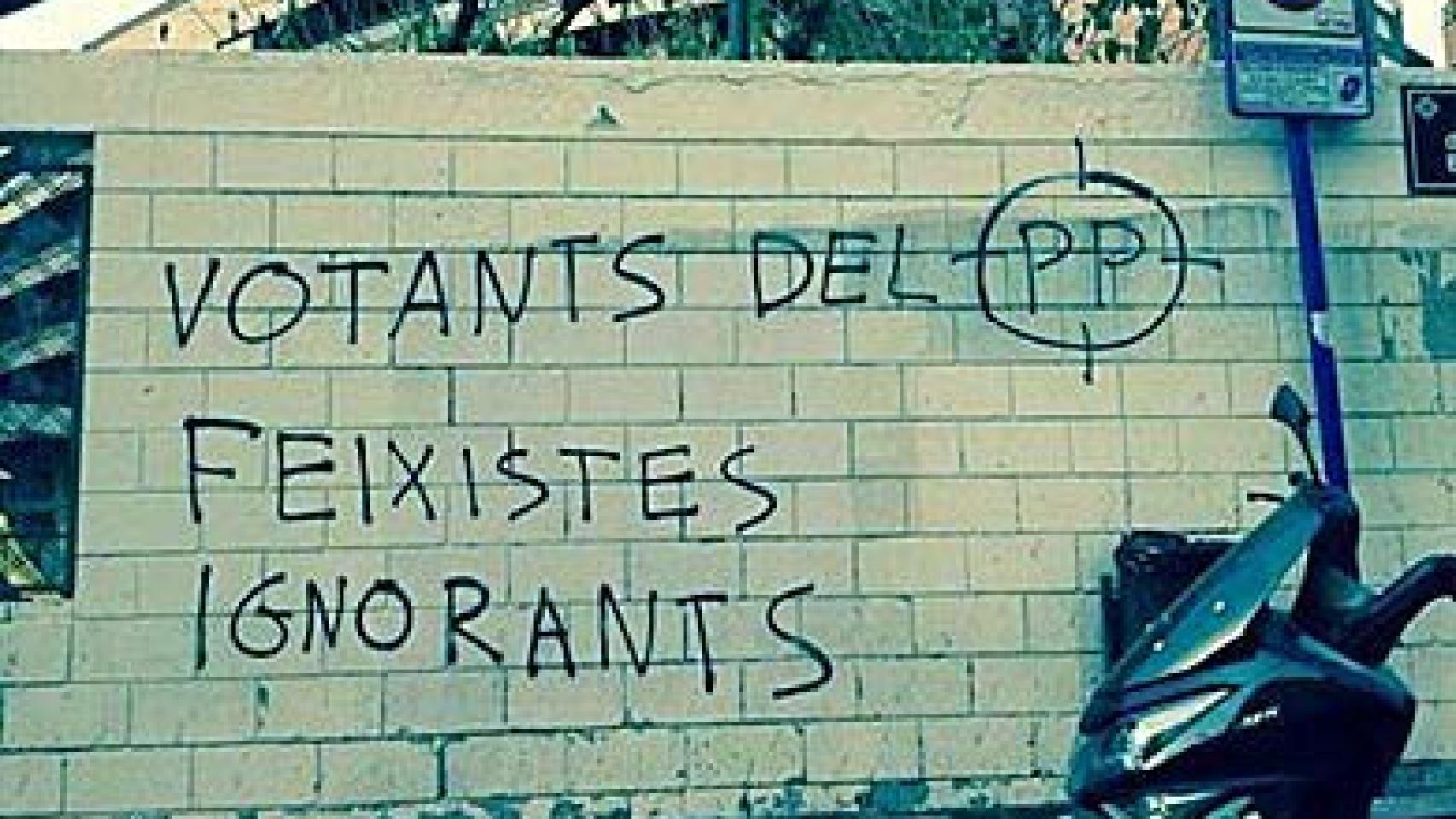 Amenazas e insultos contra el PP en Lérida