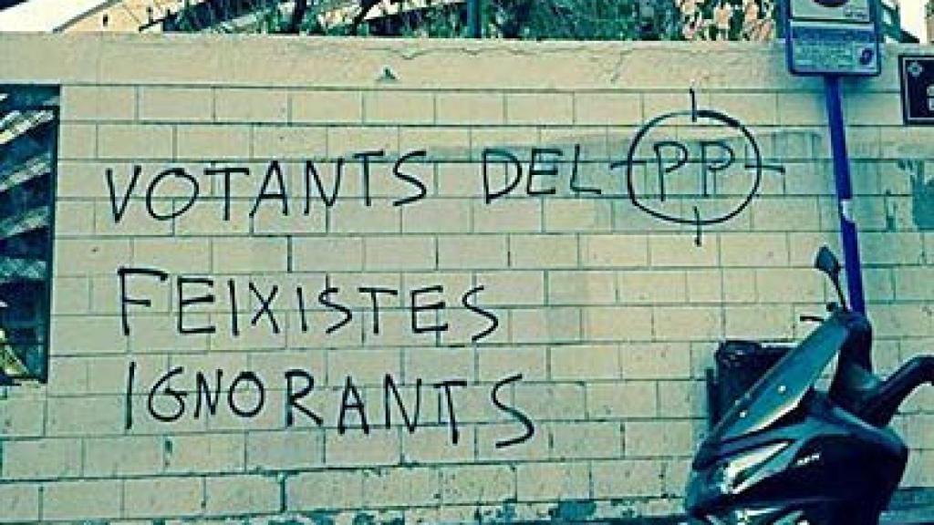 Amenazas e insultos contra el PP en Lérida