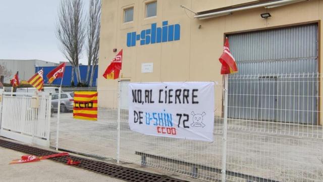 Protesta de los trabajadores contra el cierre de U-Shin / CG
