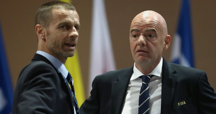 Ceferin e Infantino en una imagen de archivo / EFE