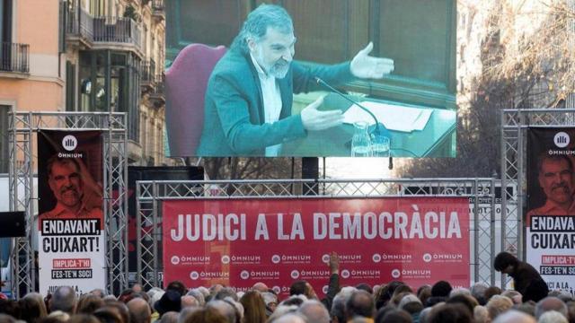 Jordi Cuixart durante el juicio del procés / EFE