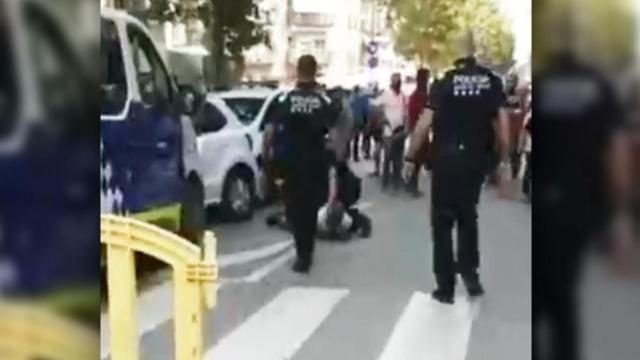 Imagen de la detención del conductor 'kamikaze' de Pineda de Mar / CG