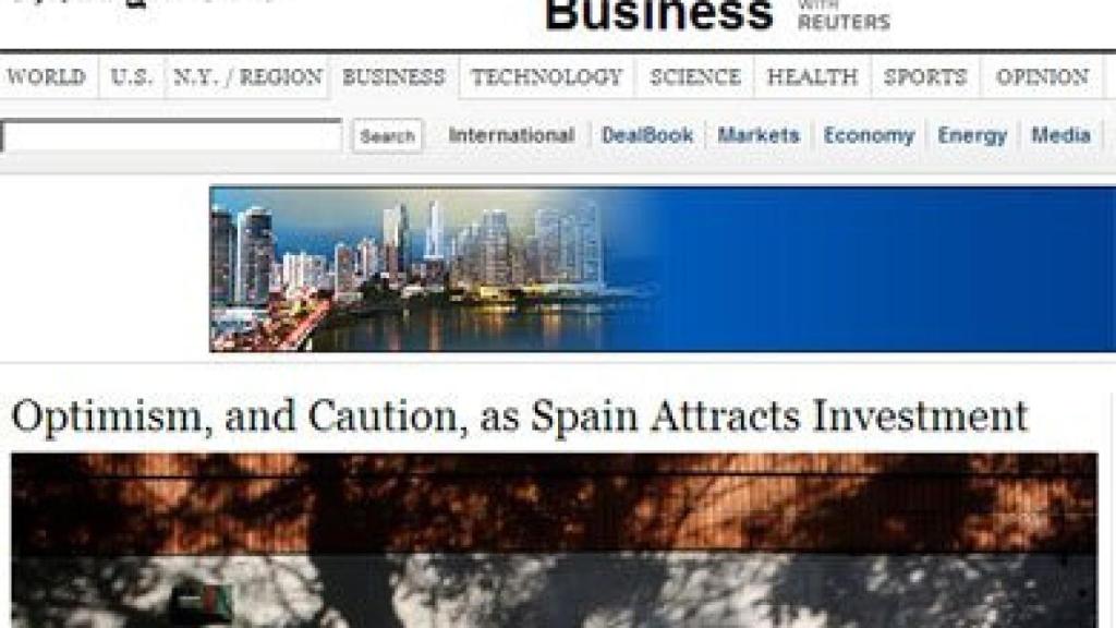 'The New York Times' apunta una mejoría de la confianza de los inversores en la economía española