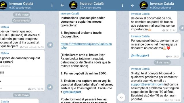 Capturas del canal de Inversor Català / CG