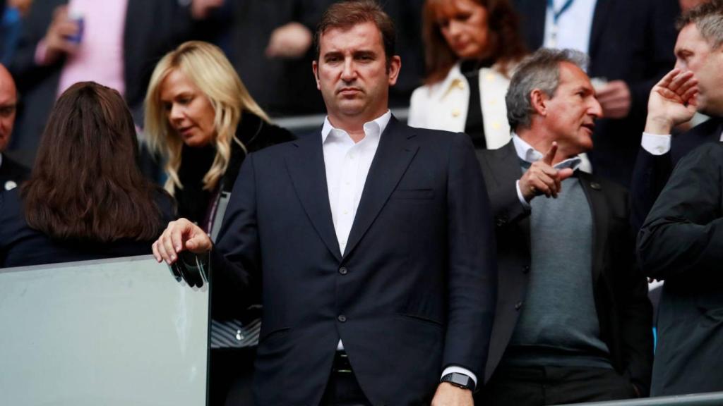 Ferran Soriano en un encuentro del Manchester City / EFE