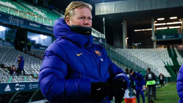 Koeman, en un momento del encuentro ante la Real Sociedad | EFE
