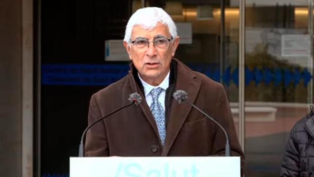 Manel Balcells, consejero catalán de Salud, en una comparecencia / EP
