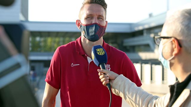 Luuk de Jong en una entrevista a Barça TV / FC Barcelona