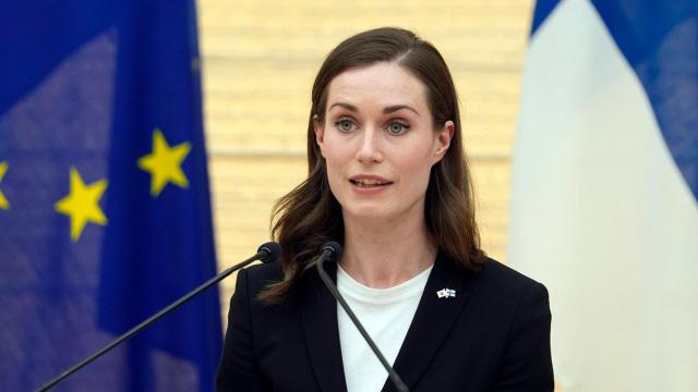 La primera ministra de Finlandia, Sanna Marin, en una comparecencia anterior - EFE/EPA/FRANCK ROBICHON